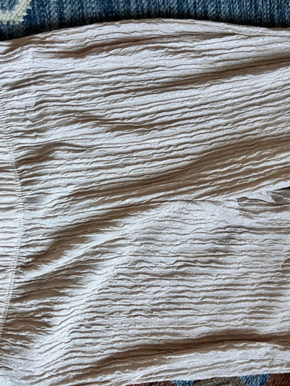 iris Cream Textured stretchy pant - fit flare